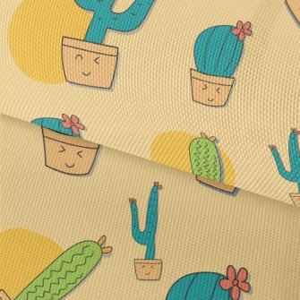 Shy Cactus Potted Plant Waterproof Oxford