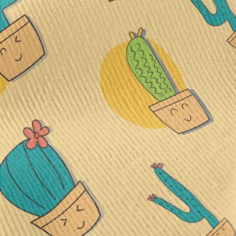 Shy Cactus Potted Plant Standard Corduroy