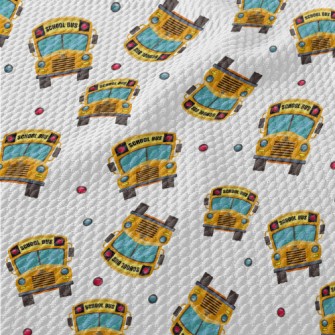 School Bus Birdseye Piqué