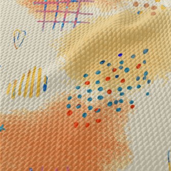 Watercolor TicTacToe Birdseye Piqué