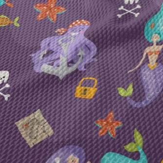 Mermaid Octopus Pirate Birdseye Piqué