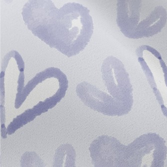 Watercolor Graffiti Love Heart Chiffon
