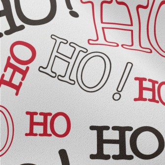 HOHOHO Text Chiffon