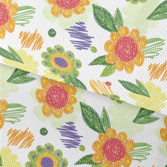 Color Pen Doodle Flowers Waterproof Oxford