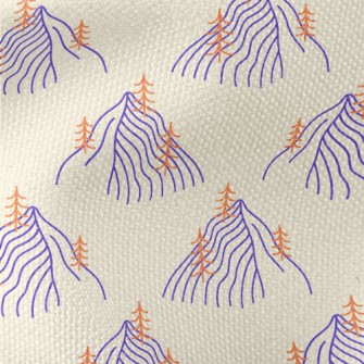 Big Mountains And Small Trees Waterproof Canvas