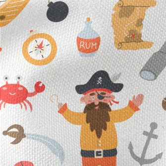 Pirate Treasure Map Waterproof Canvas