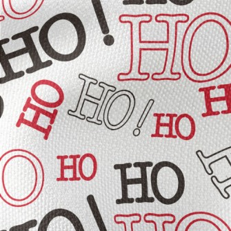HOHOHO Text Waterproof Canvas
