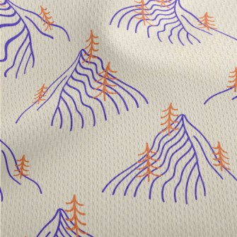 Big Mountains And Small Trees Athletic Mesh Flat Back