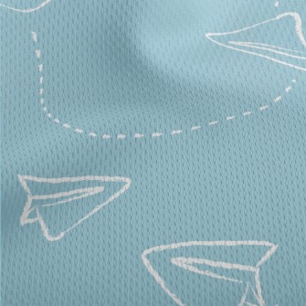 Simple Paper Plane Athletic Mesh Flat Back