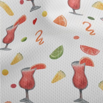 Grapefruit Cocktail Athletic Mesh Flat Back