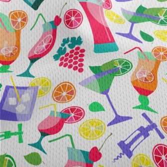 Colorful Ice Juice Athletic Mesh Flat Back