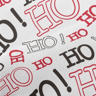 HOHOHO Text Performance Linen