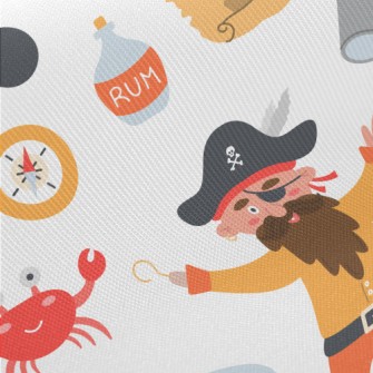 Pirate Treasure Map Twill