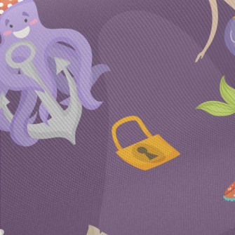 Mermaid Octopus Pirate Twill