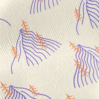 Big Mountains And Small Trees Standard Corduroy