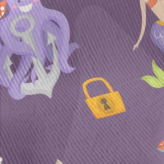 Mermaid Octopus Pirate Standard Corduroy