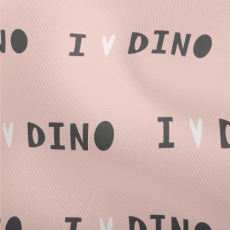 I Love Dino Text Dobby