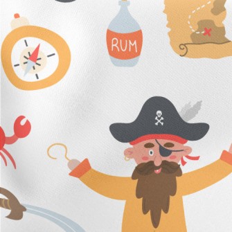 Pirate Treasure Map Stretch Ponte