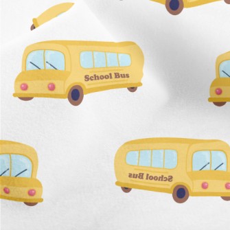 School Bus Micro Fleece