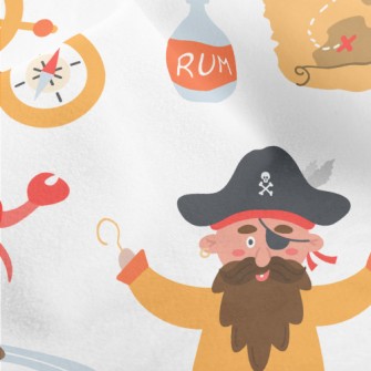 Pirate Treasure Map Micro Fleece