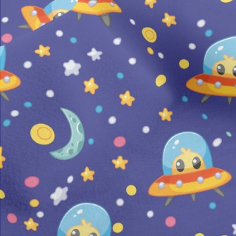 Alien UFO Monster Micro Fleece