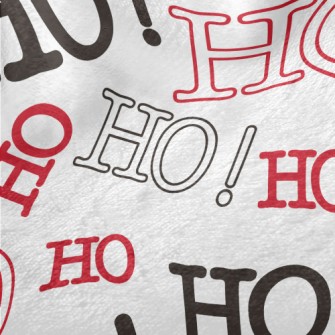 HOHOHO Text Minky