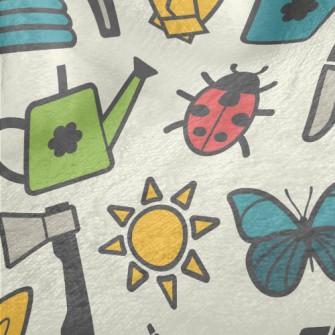 Good Weather Gardening Minky