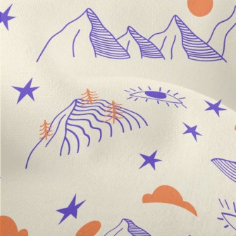 Rolling Hills Clouds Lightweight Performance Linen