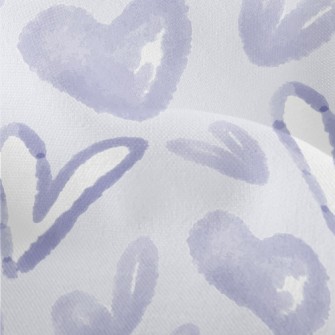 Watercolor Graffiti Love Heart Lightweight Performance Linen