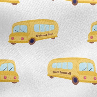 School Bus Jersey Backed Fleece