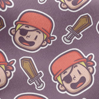 One-eyed Turban Pirate Jersey Backed Fleece