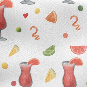 Grapefruit Cocktail Jersey Backed Fleece