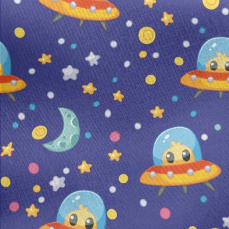Alien UFO Monster Jersey Backed Fleece