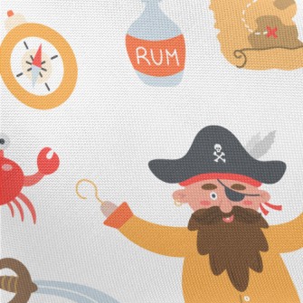 Pirate Treasure Map Pongee