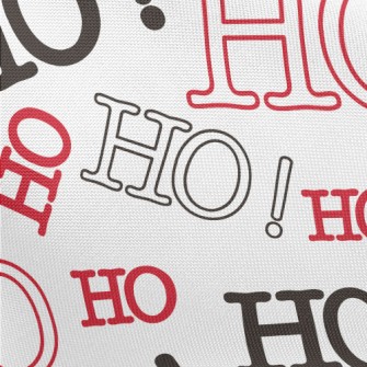 HOHOHO Text Pongee