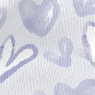 Watercolor Graffiti Love Heart Stretch Jersey