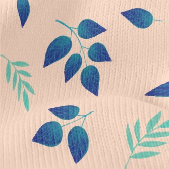 Psychedelic Gradient Leaves Stretch Jersey