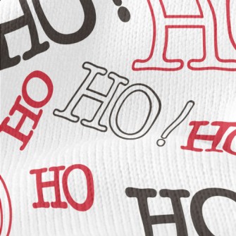 HOHOHO Text Stretch Jersey