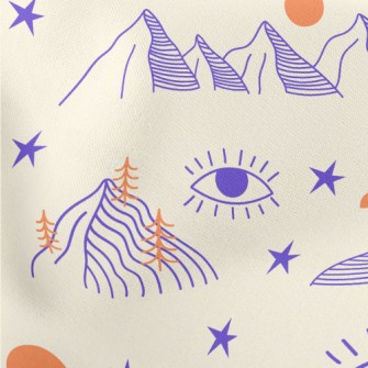 Rolling Hills Clouds Lightweight Cotton Poplin