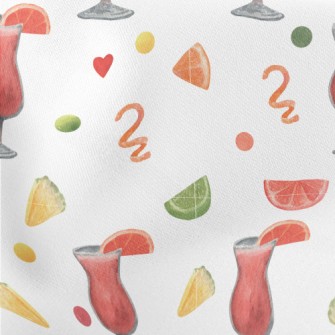 Grapefruit Cocktail Lightweight Cotton Poplin