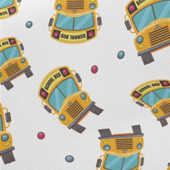 School Bus Midweight Cotton Poplin