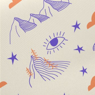Rolling Hills Clouds Midweight Cotton Poplin