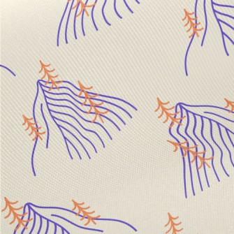 Big Mountains And Small Trees Midweight Cotton Poplin