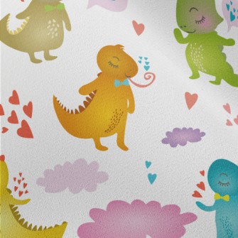 Colorful Tongue-out Iguana Chiffon