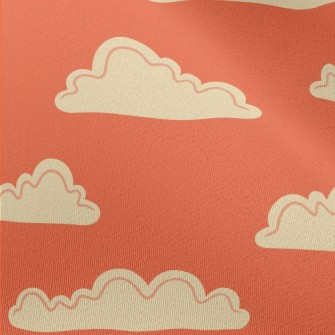 Simple Line Clouds Chiffon