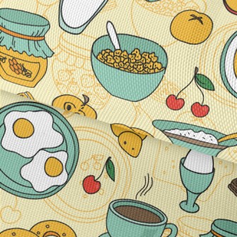 Rich And Nutritious Breakfast Waterproof Oxford
