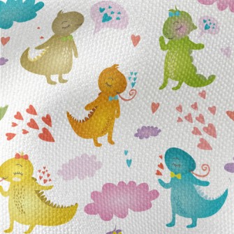 Colorful Tongue-out Iguana Waterproof Canvas