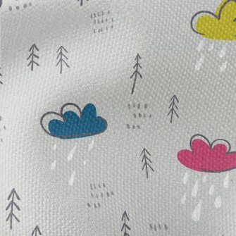 Colorful Clouds With Light Rai Waterproof Canvas