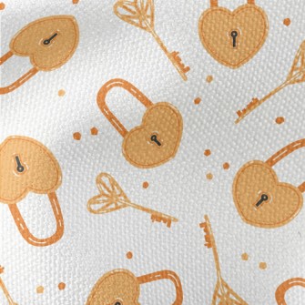 Love Padlock Key Waterproof Canvas