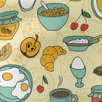 Rich And Nutritious Breakfast Waterproof Canvas